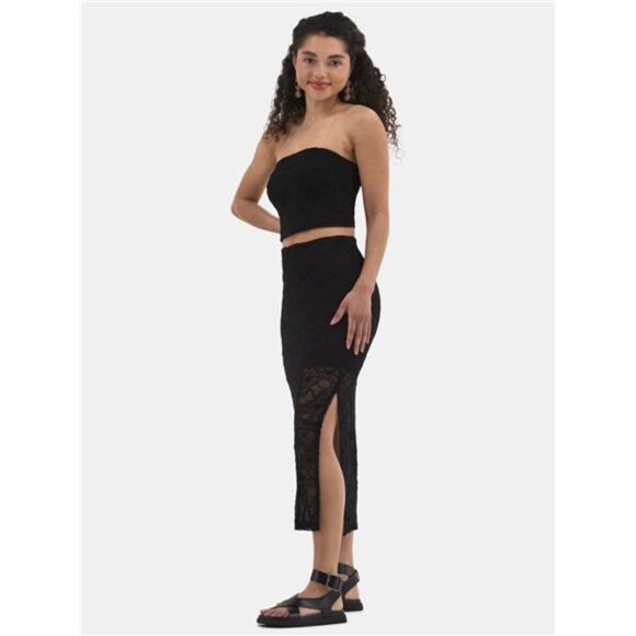 Lace Tube Top and Midi Skirt Set, 2-Piece, Women's - Picture 1 of 4